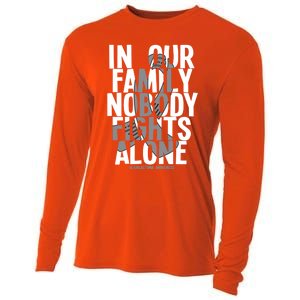 Nobody Fights Alone Glioblastoma Awareness Gift Cooling Performance Long Sleeve Crew