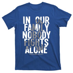 Nobody Fights Alone Glioblastoma Awareness Gift T-Shirt