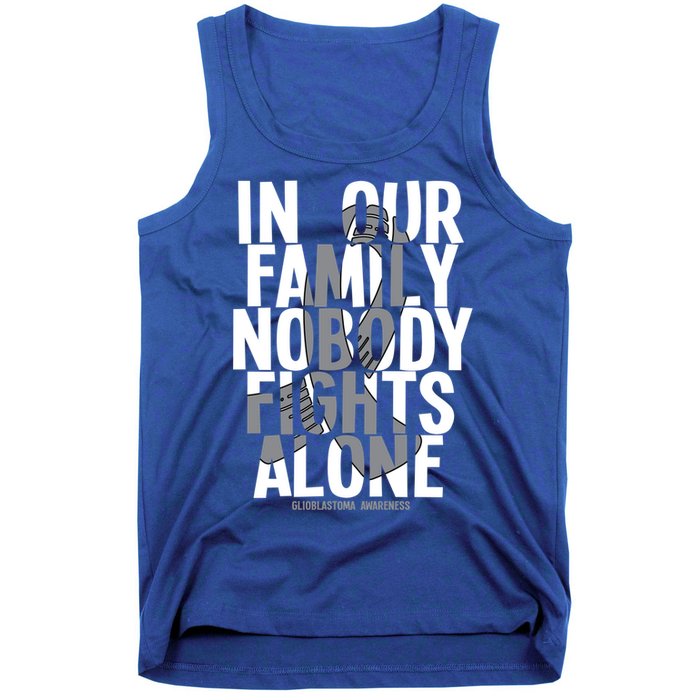 Nobody Fights Alone Glioblastoma Awareness Gift Tank Top