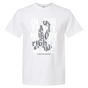 Nobody Fights Alone Glioblastoma Awareness Gift Garment-Dyed Heavyweight T-Shirt