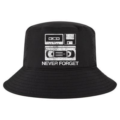 Never Forget Audio Cassette 70s 80s 90s Gift Cool Comfort Performance Bucket Hat