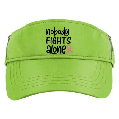 Nobody Fights Alone Breast Cancer Awareness Adult Drive Performance Visor