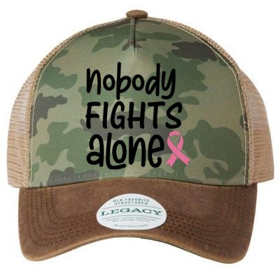 Nobody Fights Alone Breast Cancer Awareness Legacy Tie Dye Trucker Hat