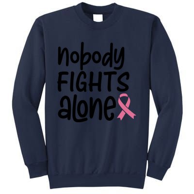 Nobody Fights Alone Breast Cancer Awareness Sweatshirt