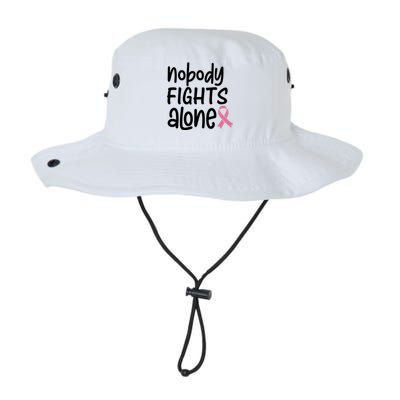 Nobody Fights Alone Breast Cancer Awareness Legacy Cool Fit Booney Bucket Hat