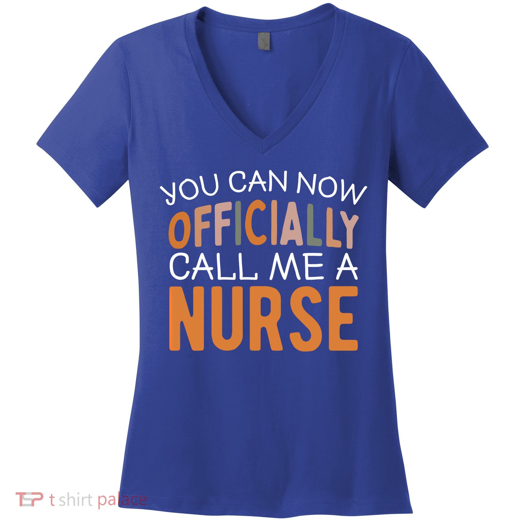 Nursing Finally A Nurse Gift Women's V-Neck T-Shirt