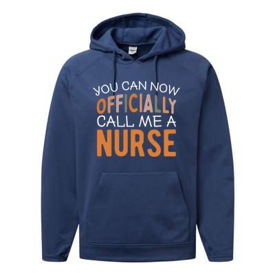 Nursing Finally A Nurse Gift Performance Fleece Hoodie