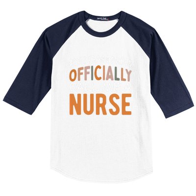 Nursing Finally A Nurse Gift Baseball Sleeve Shirt