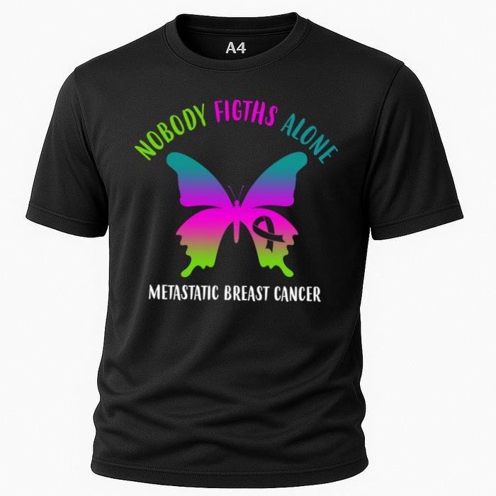 Nobody Fights Alone Metastatic Breast Cancer Cooling Performance Crew T-Shirt
