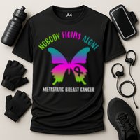 Nobody Fights Alone Metastatic Breast Cancer Cooling Performance Crew T-Shirt