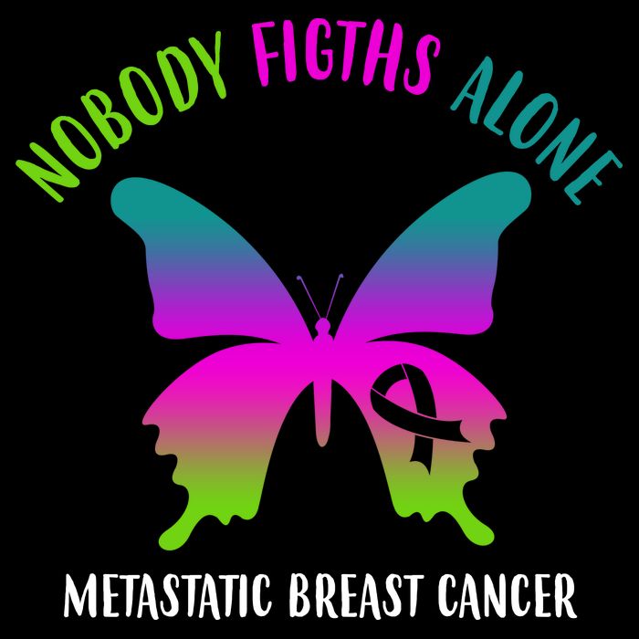 Nobody Fights Alone Metastatic Breast Cancer Cooling Performance Crew T-Shirt