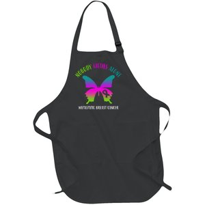 Nobody Fights Alone Metastatic Breast Cancer Full-Length Apron With Pockets