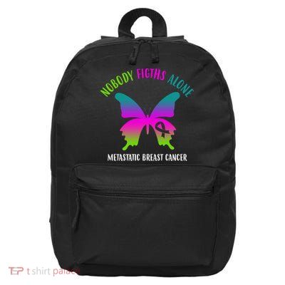 Nobody Fights Alone Metastatic Breast Cancer 16 in Basic Backpack