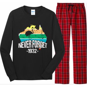 Never Forget Australia Emu War 1932 Australian History Cool Gift Long Sleeve Pajama Set