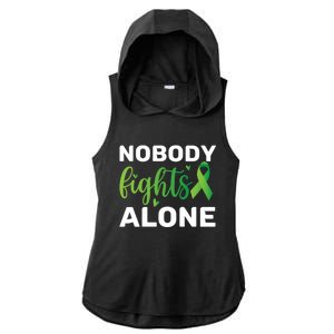 Nobody Fights Alone Tal Health Awareness Gift Ladies PosiCharge Tri-Blend Wicking Draft Hoodie Tank