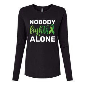 Nobody Fights Alone Tal Health Awareness Gift Womens Cotton Relaxed Long Sleeve T-Shirt