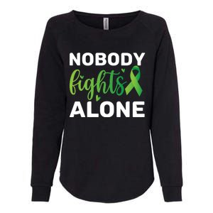 Nobody Fights Alone Tal Health Awareness Gift Womens California Wash Sweatshirt