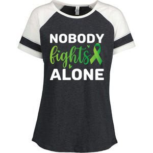 Nobody Fights Alone Tal Health Awareness Gift Enza Ladies Jersey Colorblock Tee