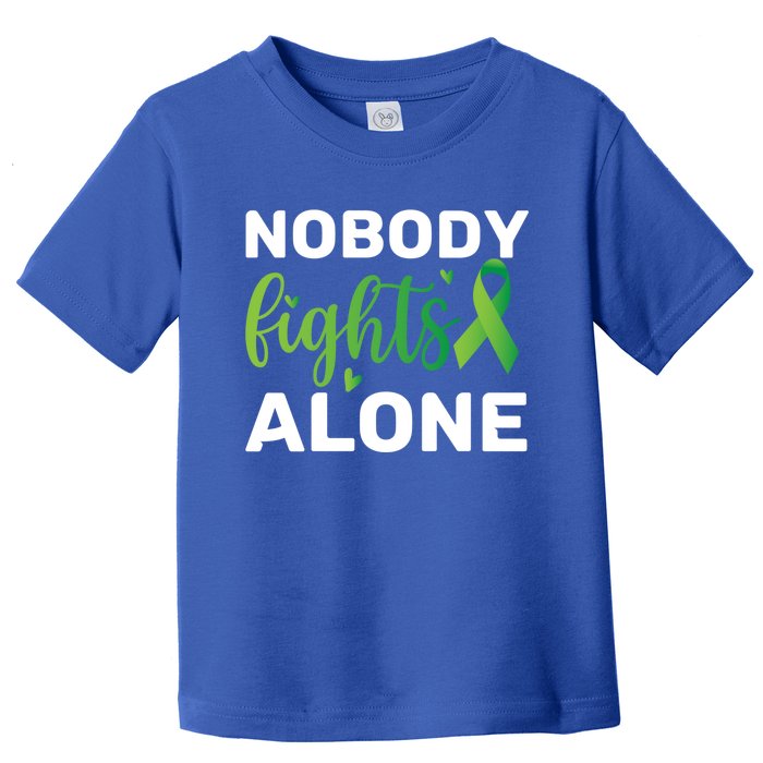 Nobody Fights Alone Tal Health Awareness Gift Toddler T-Shirt