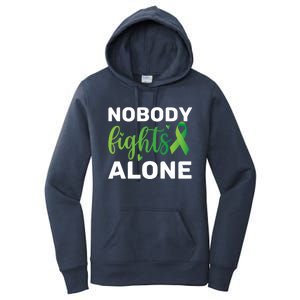 Nobody Fights Alone Tal Health Awareness Gift Women's Pullover Hoodie