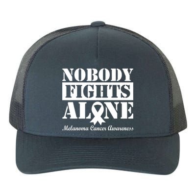 Nobody Fights Alone Melanoma Cancer Awareness Yupoong Adult 5-Panel Trucker Hat