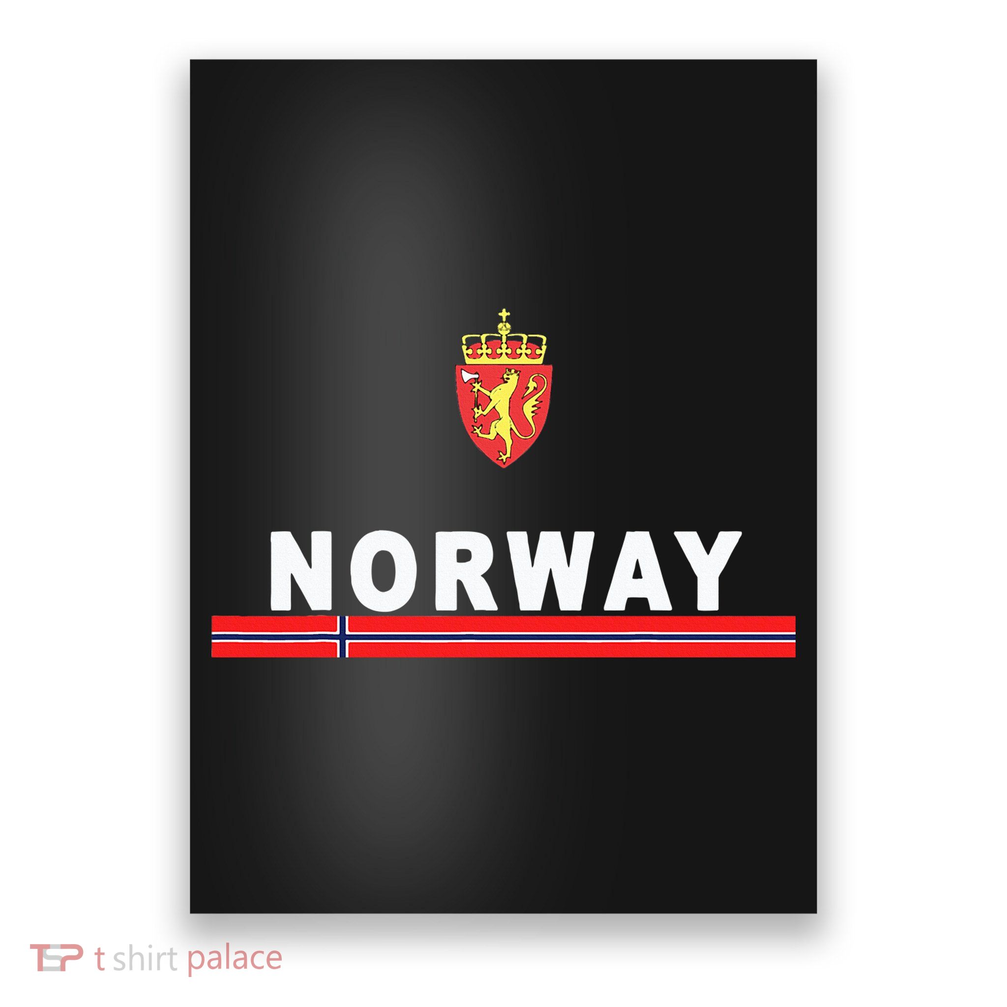 Norwaynorwegian Flag And Emblem Poster