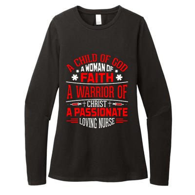 Nurse Faith And Passion Graphic Womens CVC Long Sleeve Shirt