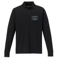 Never Fondled By Donald Trump But IVe Been Screwed By Biden Performance Long Sleeve Polo