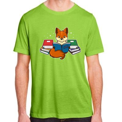 Nerdy Fox Book Funny Animal Lover Furry Gift Adult ChromaSoft Performance T-Shirt