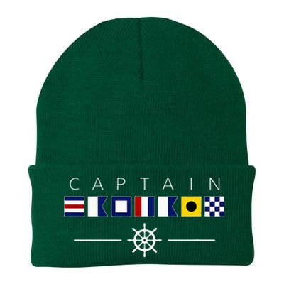 NAUTICAL FLAG BOAT CAPTAIN Knit Cap Winter Beanie