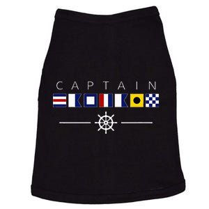 NAUTICAL FLAG BOAT CAPTAIN Doggie Tank