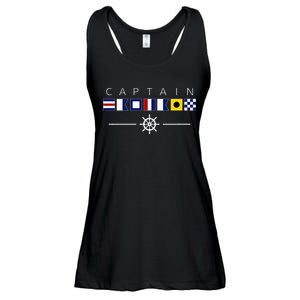 NAUTICAL FLAG BOAT CAPTAIN Ladies Essential Flowy Tank