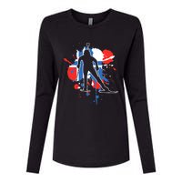 Norway Flag Biathlonist Norwegian Biathlon Womens Cotton Relaxed Long Sleeve T-Shirt