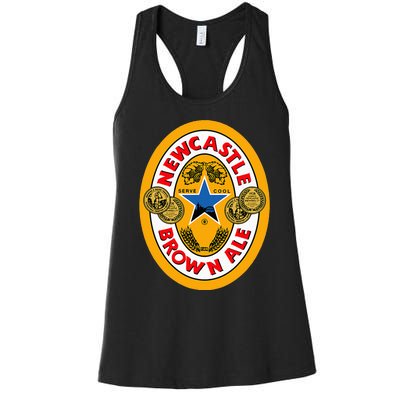 N.Ewcastle Funny B.Rown A.Le B.Eer Women's Racerback Tank