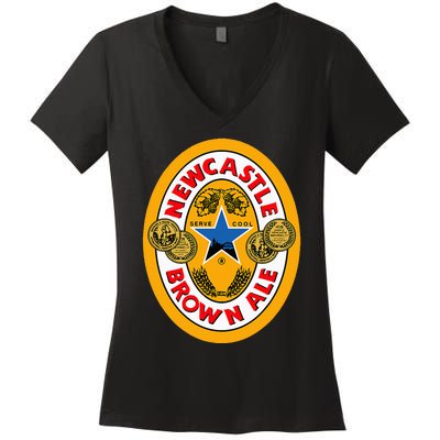 N.Ewcastle Funny B.Rown A.Le B.Eer Women's V-Neck T-Shirt