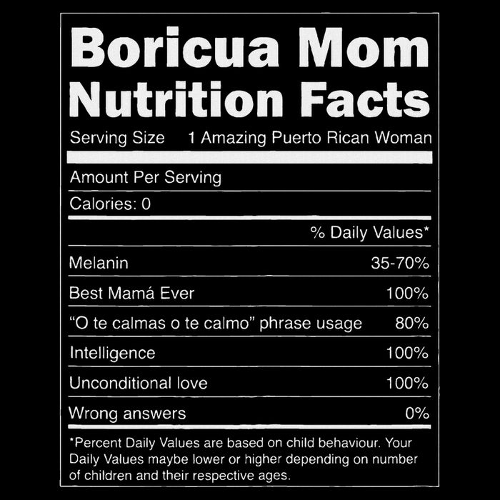 Nutrition Facts Boricua Mom Funny Puerto Rico Toddler Sweatshirt