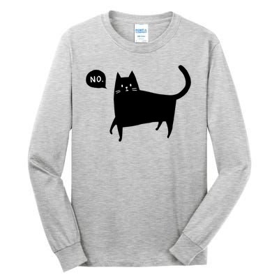 No Funny Black Cat Tall Long Sleeve T-Shirt