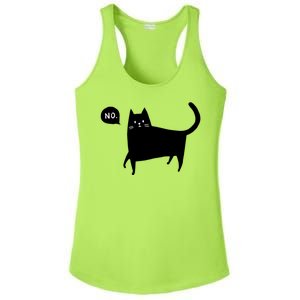 No Funny Black Cat Ladies PosiCharge Competitor Racerback Tank