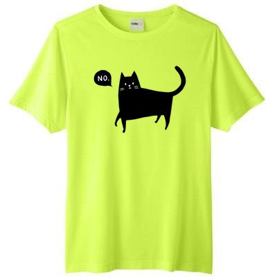 No Funny Black Cat Tall Fusion ChromaSoft Performance T-Shirt