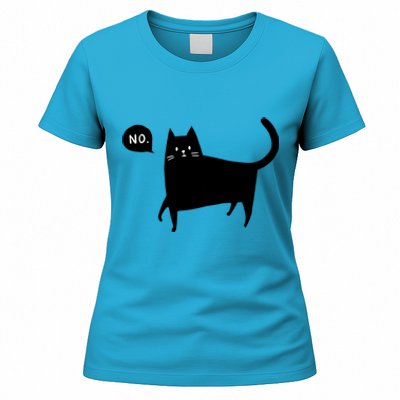 No Funny Black Cat Women's T-Shirt