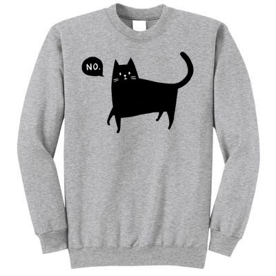 No Funny Black Cat Sweatshirt