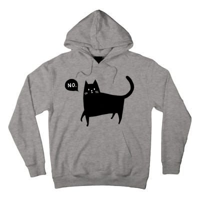 No Funny Black Cat Tall Hoodie