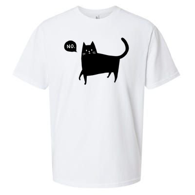 No Funny Black Cat Sueded Cloud Jersey T-Shirt