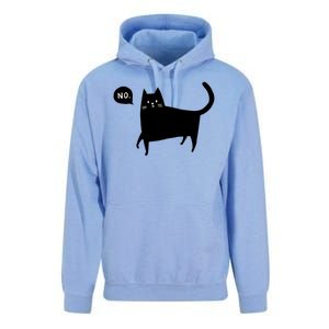 No Funny Black Cat Unisex Surf Hoodie