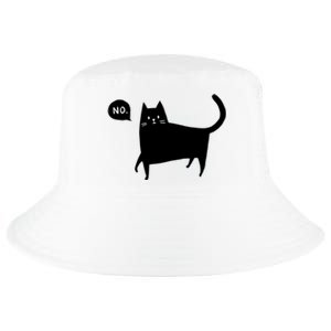 No Funny Black Cat Cool Comfort Performance Bucket Hat