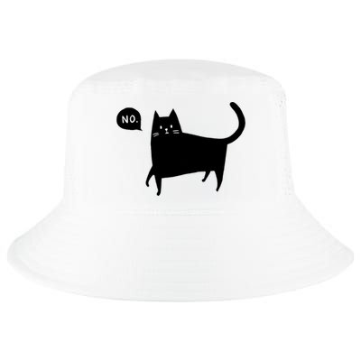 No Funny Black Cat Cool Comfort Performance Bucket Hat
