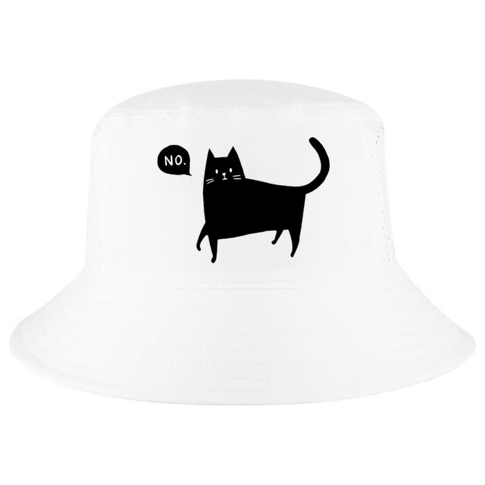 No Funny Black Cat Cool Comfort Performance Bucket Hat