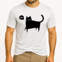 No Funny Black Cat Cooling Performance Crew T-Shirt