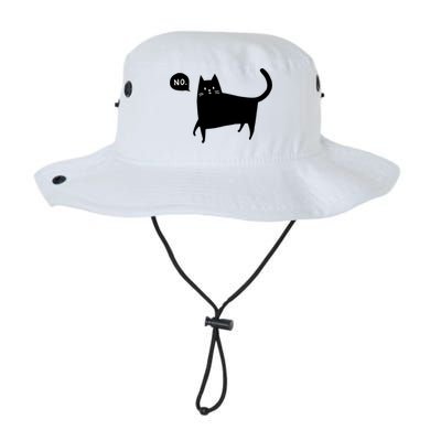 No Funny Black Cat Bucket Hat