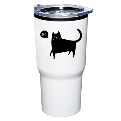 No Funny Black Cat Tumbler